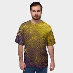 Футболка оверсайз мужская Текстура - Old wall, цвет: 3D-принт — фото 2