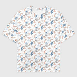 Футболка оверсайз мужская Пенис и растения, цвет: 3D-принт