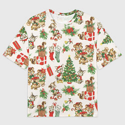 Мужская футболка оверсайз Christmas Рождество