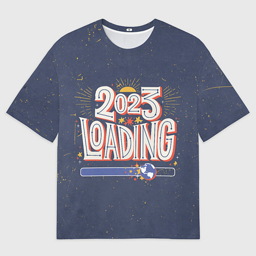 Мужская футболка оверсайз 2023 loading / 3D-принт – фото 1