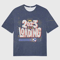 Футболка оверсайз мужская 2023 loading, цвет: 3D-принт
