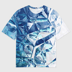 Футболка оверсайз мужская Рассеивающие кристаллы, цвет: 3D-принт