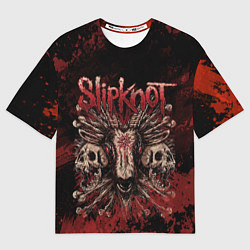 Футболка оверсайз мужская Horror Slipknot, цвет: 3D-принт