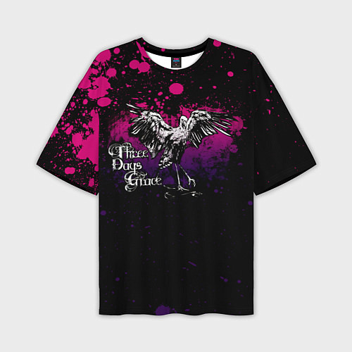 Мужская футболка оверсайз Three Days Grace stork / 3D-принт – фото 1