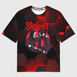 Футболка оверсайз мужская Slipknot art black, цвет: 3D-принт