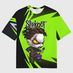 Мужская футболка оверсайз Slipknot green
