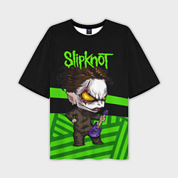 Мужская футболка оверсайз Slipknot dark green