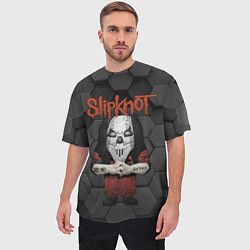 Футболка оверсайз мужская Slipknot seven art, цвет: 3D-принт — фото 2