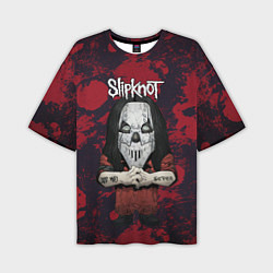 Мужская футболка оверсайз Slipknot dark red