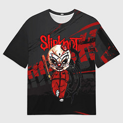 Мужская футболка оверсайз Slipknot bloody