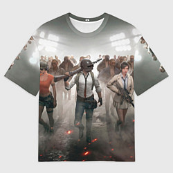 Футболка оверсайз мужская ПAБГ, цвет: 3D-принт