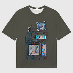 Мужская футболка оверсайз Виви Песнь флюоритового глаза