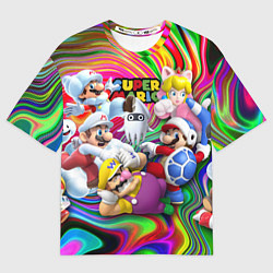 Футболка оверсайз мужская Super Mario - Gaming aesthetics - Collage, цвет: 3D-принт