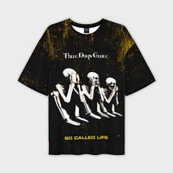 Мужская футболка оверсайз So Called Life - Three Days Grace