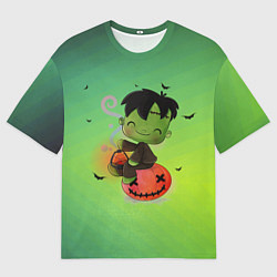 Футболка оверсайз мужская Маленький Франки, цвет: 3D-принт