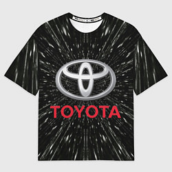 Мужская футболка оверсайз Тойота, эмблема, автомобильная тема
