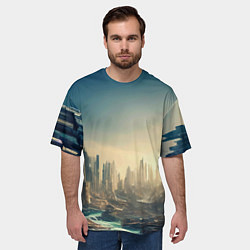 Футболка оверсайз мужская Радиоактивные Осадки, цвет: 3D-принт — фото 2