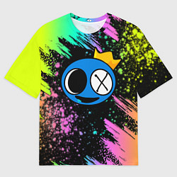 Мужская футболка оверсайз Rainbow Friends: Blue