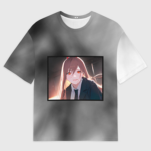 Мужская футболка оверсайз Пауэр Chainsaw / 3D-принт – фото 1