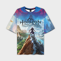 Футболка оверсайз мужская Horizon call of the mountain keyart, цвет: 3D-принт