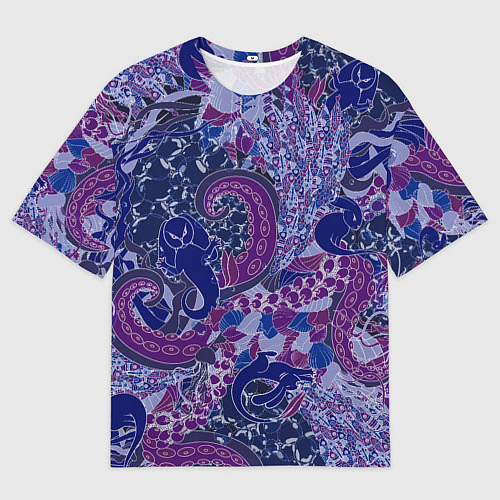 Мужская футболка оверсайз Морской кролик / 3D-принт – фото 1