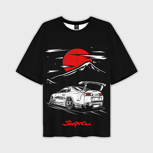 Мужская футболка оверсайз Тойота супра - JDM Style / 3D-принт – фото 1