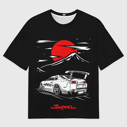Мужская футболка оверсайз Тойота супра - JDM Style / 3D-принт – фото 1