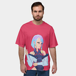 Футболка оверсайз мужская Lucy: Cyberpunk, цвет: 3D-принт — фото 2