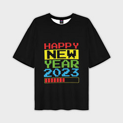 Мужская футболка оверсайз Новый год 2023 загрузка