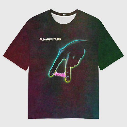 Мужская футболка оверсайз Энергия - Алиса / 3D-принт – фото 1