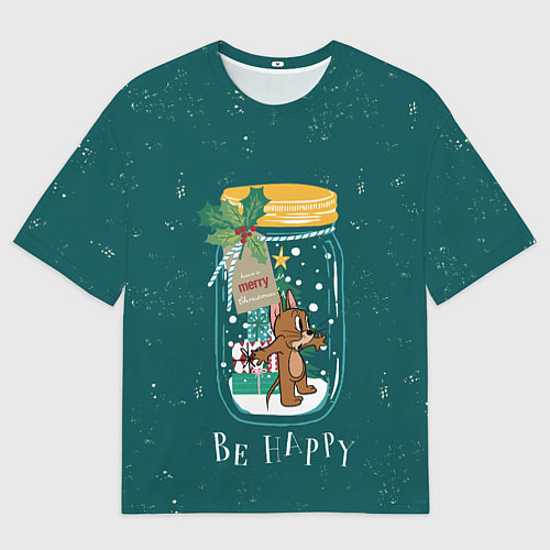 Мужская футболка оверсайз Джерри в банке / 3D-принт – фото 1