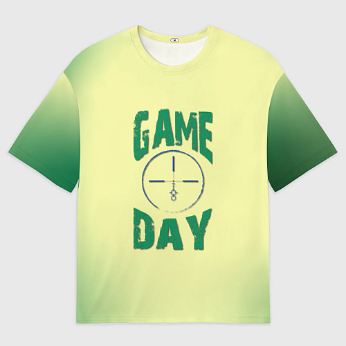 Мужская футболка оверсайз Game day / 3D-принт – фото 1