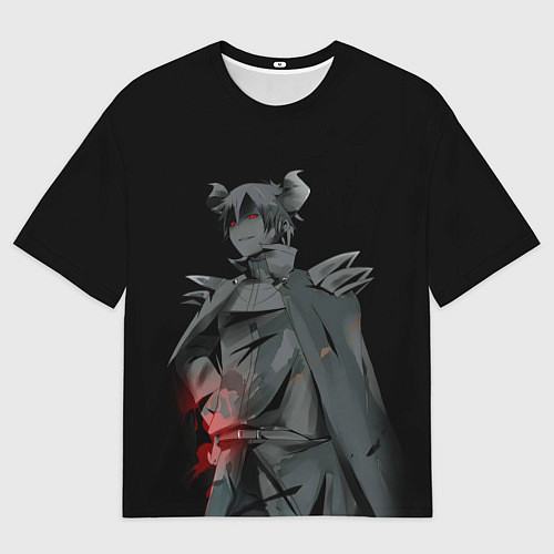 Мужская футболка оверсайз Повелитель тьмы на подработке - Демон Садао / 3D-принт – фото 1