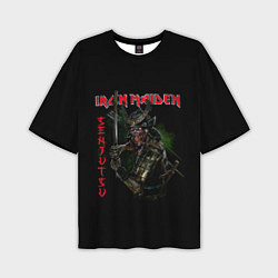 Мужская футболка оверсайз Iron Maiden Senjutsu samurai
