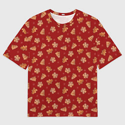 Мужская футболка оверсайз Имбирный Новый год