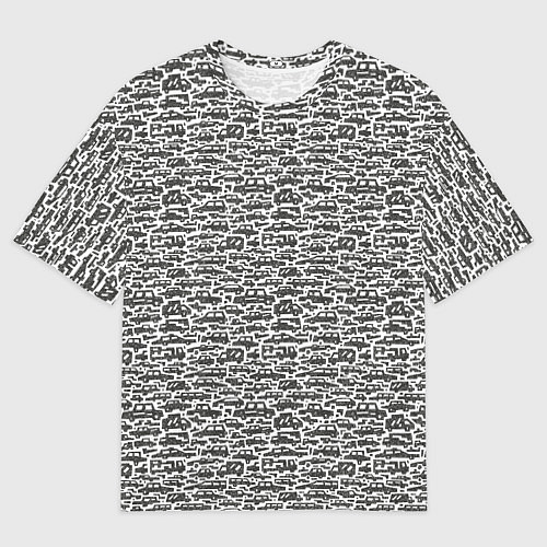 Мужская футболка оверсайз Машины легковые и грузовые / 3D-принт – фото 1