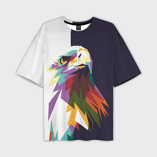 Мужская футболка оверсайз Орел-птица гордая / 3D-принт – фото 1