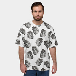 Футболка оверсайз мужская Аполлон - паттерн, цвет: 3D-принт — фото 2