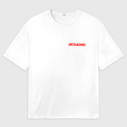 Футболка оверсайз мужская Форма арасаки - белый, цвет: 3D-принт