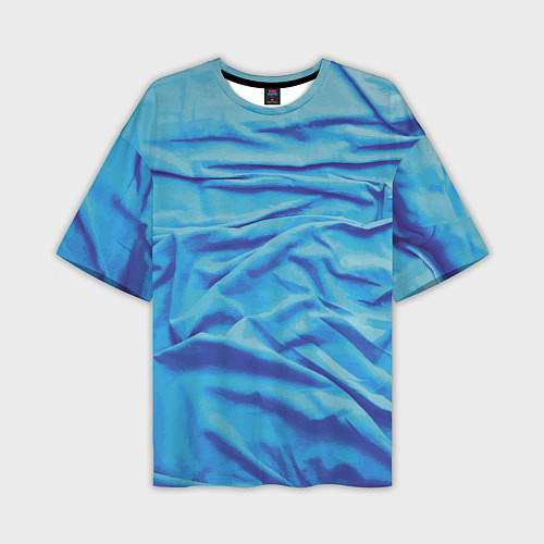Мужская футболка оверсайз Мятая ткань - fashion - wave / 3D-принт – фото 1
