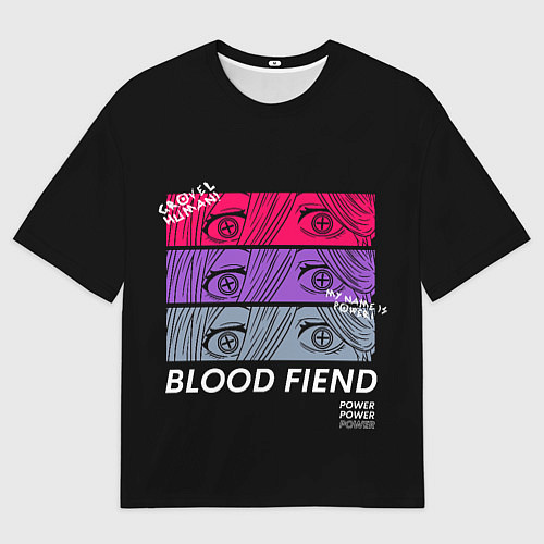 Мужская футболка оверсайз Глазки Пауэр / 3D-принт – фото 1