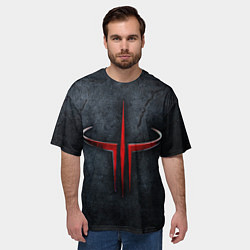 Футболка оверсайз мужская Quake 3 arena, цвет: 3D-принт — фото 2