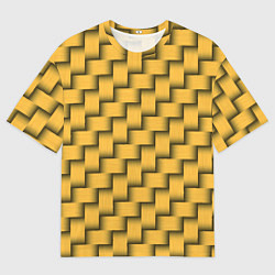 Футболка оверсайз мужская Плетёнка - паттерн, цвет: 3D-принт