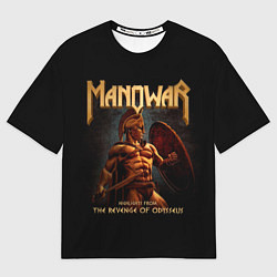 Мужская футболка оверсайз Manowar rock