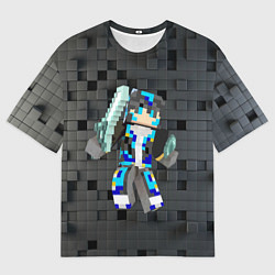 Футболка оверсайз мужская Minecraft - character - video game, цвет: 3D-принт