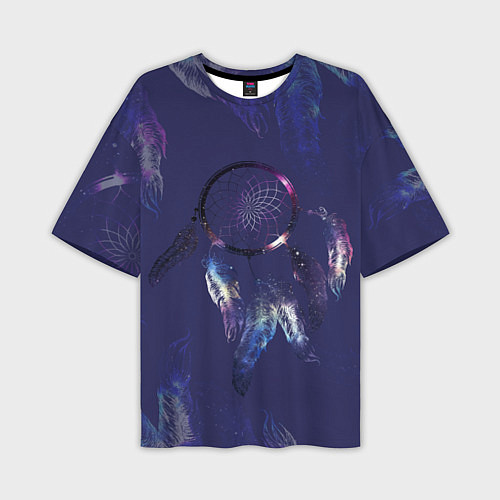 Мужская футболка оверсайз Мистический абстрактный ловец снов / 3D-принт – фото 1