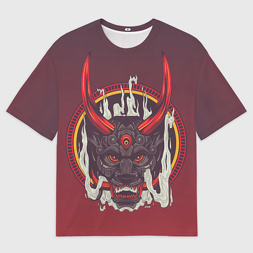 Мужская футболка оверсайз Дъяволщина / 3D-принт – фото 1