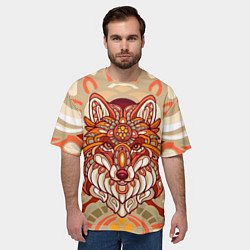 Футболка оверсайз мужская Лиса Патрикеевна, цвет: 3D-принт — фото 2