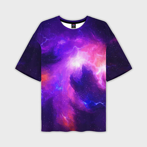 Мужская футболка оверсайз Бескрайнее космическое пространство / 3D-принт – фото 1
