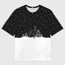 Мужская футболка оверсайз Ночь перед рождеством